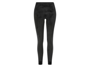 esmara Velours dames legging (L (44/46), Zwart)