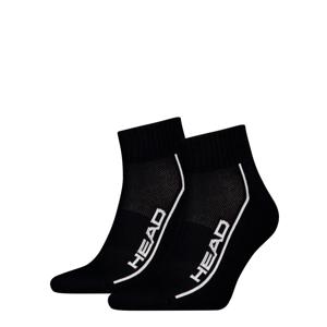 HEAD Quartersokken Performance 2-pack Zwart-43/46