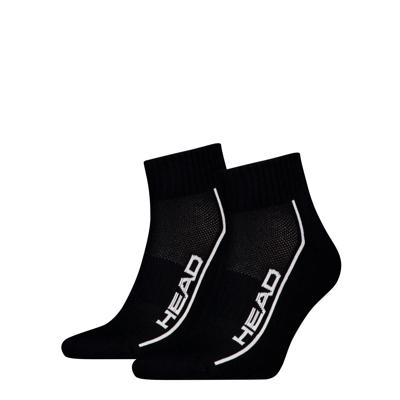 HEAD Quartersokken Performance 2-pack Zwart-35/38