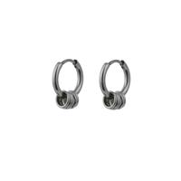 Go Dutch Label Creolen met Ringetjes Zilver Go Dutch Label Creolen met Ringetjes Zilver