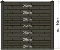 Berton sleufpaal Reest gecoat tussenmodel 246 cm Tuindeco - Tuindeco