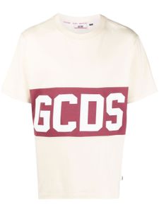 GCDS t-shirt en coton à logo imprimé - Tons neutres