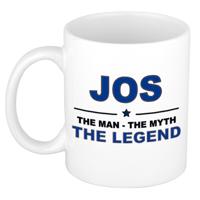 Jos cadeau mok - man myth legend - naam koffiemok - 300 ml - collega - vaderdag