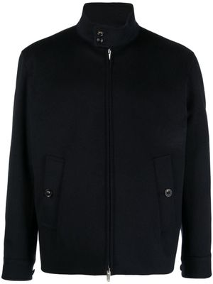 Lardini veste en laine à col montant - Bleu