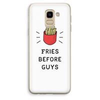Fries before guys: Samsung Galaxy J6 (2018) Transparant Hoesje