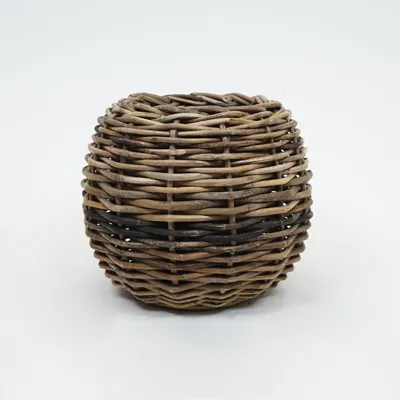 Drypot Tina Extra Dik Rotan Bruin d58h47cm