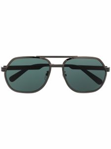 Gucci Eyewear lunettes de soleil teintées à monture pilote - Gris