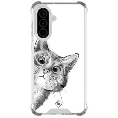 Samsung Galaxy A56 shockproof hoesje - Kat kiekeboe