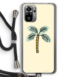 Palmboom: Xiaomi Redmi Note 10S Transparant Hoesje met koord