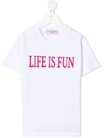 Alberta Ferretti Kids t-shirt à slogan imprimé - Blanc - thumbnail