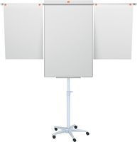 Nobo Impression Pro mobiele stalen flipover met uitschuifbare armen Nobo Impression Pro mobiele stalen flipover met uitschuifbare armen