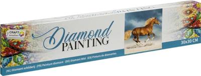 Bongers Speelgoed Diamond painting - paard - 30x30 cm