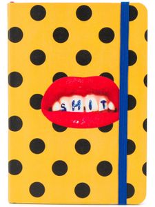 Seletti carnet à pois - Jaune