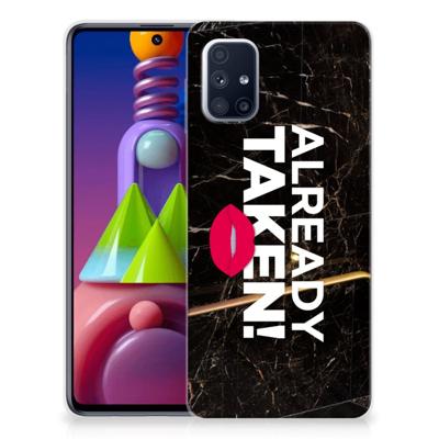 Samsung Galaxy M51 | Siliconen hoesje | met naam Already Taken Black