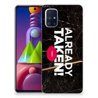Samsung Galaxy M51 | Siliconen hoesje | met naam Already Taken Black