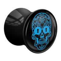 Double Flared Plug met Magic Skull Design Acryl Tunnels & Plugs