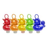 Set van 5x stuks eenhoorn badeendjes badspeelgoed 12 cm