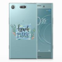 Sony Xperia XZ1 Compact Telefoonhoesje met Naam Boho Beach