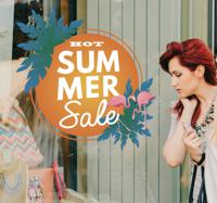 Raamsticker hot summer sale