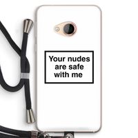Safe with me: HTC U Play Transparant Hoesje met koord
