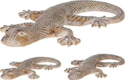 Deco Hagedis polyresin 19x11x3cm