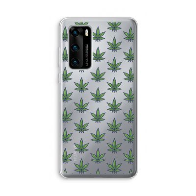 Weed: Huawei P40 Transparant Hoesje