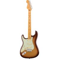 Fender American Ultra Stratocaster LH Mocha Burst MN linkshandige elektrische gitaar met koffer - thumbnail