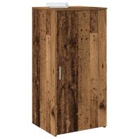 Opbergkast 50x45x103,5 cm bewerkt hout oud houtkleurig