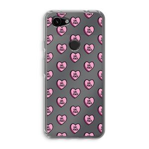 GIRL POWER: Google Pixel 3a Transparant Hoesje