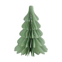 Dijk Natural Collections Kerstboom papier 12x12x18cm licht groen