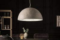 Elegante design hanglamp GLOW 50cm wit zilveren hanglamp - 13209 - thumbnail
