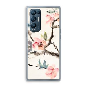 Japanse bloemen: Oppo Find X3 Neo Transparant Hoesje