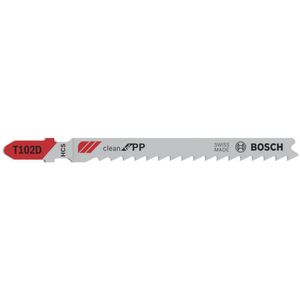 Bosch Accessories 2608667443 Decoupeerzaagblad T 102 D, Clean for Wood, verpakking van 3 stuks 3 stuk(s)