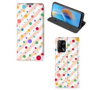 OPPO A74 4G Hoesje met Magneet Dots