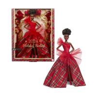 BARBIE Bruine vrolijke kerstpop HRM62 - thumbnail