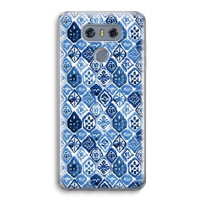 Blauw motief: LG G6 Transparant Hoesje