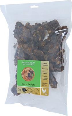 Natuurlijke Snack kippenbuikken 200g in zak - Gebr de boon