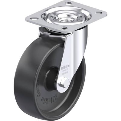 Blickle L-PP 125G Plaatstalen zwenkwiel Wieldiameter: 125 mm Draagvermogen (max.): 200 kg 1 stuk(s)