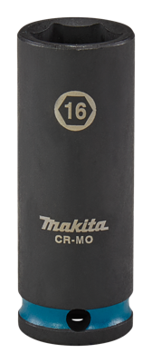 Makita Krachtdop Impact Black, 3/8 16mm lang - E-16330