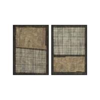 Canvas Home ESPRIT Bruin Zwart Modern Stads 100 x 4 x 140 cm (2 Stuks)