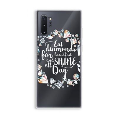 Diamonds: Samsung Galaxy Note 10 Plus Transparant Hoesje