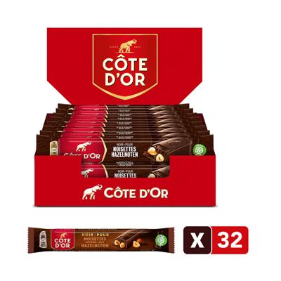 Côte d'Or chocoladerepen - puur hele hazelnoten - 45g x 32