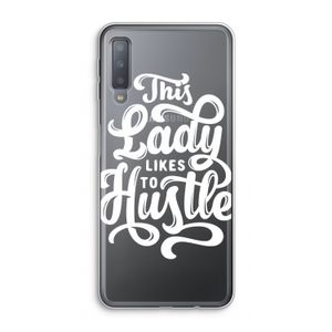 Hustle Lady: Samsung Galaxy A7 (2018) Transparant Hoesje