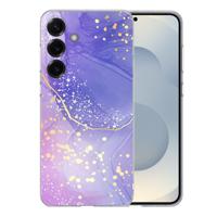 TPU Hoesje Samsung Galaxy S25 Plus - Watercolor Paars Backcover TPU Hoesje Samsung Galaxy S25 Plus - Watercolor Paars Backcover