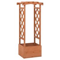 VidaXL Latwerkplantenbak met boog 49x39x117 cm vurenhout