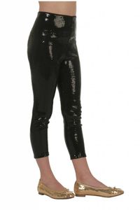 Legging pailletten zwart kind