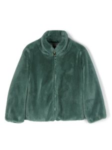 Liu Jo Kids veste zippée en fourrure artificielle - Vert