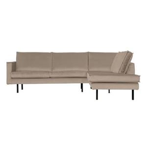 BePureHome Rodeo Hoekbank Rechts - Velvet - Khaki