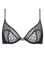 Kiki de Montparnasse Merci demi-cup bra - Noir