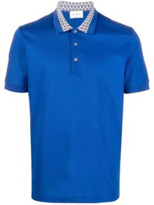 Ferragamo polo à bords Gancini - Bleu